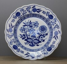 Hutschenreuther Zwiebelmuster Kuchenteller mit Vertiefung Teller Øca 19,5 cm TOP