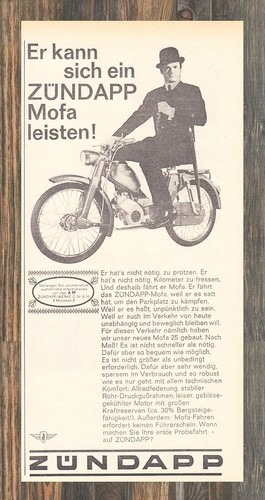 Zündapp mofa reklame - 25,