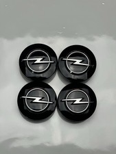 4x 54mm für OPEL Radkappen Nabendeckel Alufelgen  Felgendeckel Schwarz