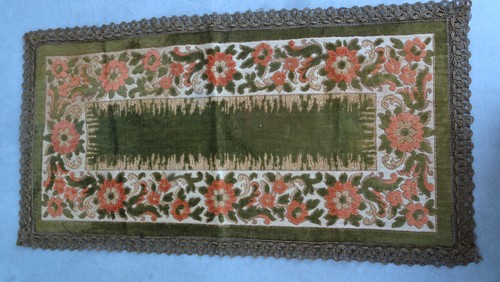 Vintage brokatdeckchen mit - vintage,