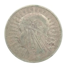 Polen 1932 10 Zlotych Zloty Frauenkopf | Silber