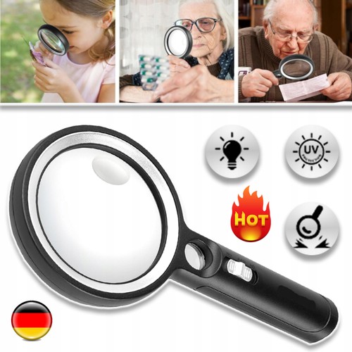 Led lupe große handlupe - led,