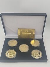 5x MÜNZEN 1978, 1974, 2013, 20, 67 1oz 24K Krügerrand GOLD Südafrika IN ETUI