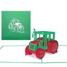 Pop Up Karte "Traktor" 3D