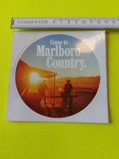 Marlboro Country Texas Tabak Zigaretten Aufkleber 1981 Sticker Vintage 80er