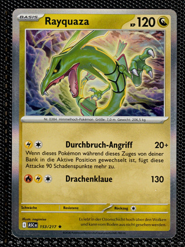 Pokémon karte rayquaza neu - karte,