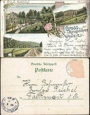 Litho AK Oederan 3 Bild Gruss