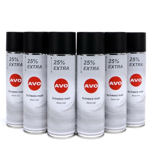 Lackspray schwarz matt