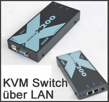 ADDERLINK X200/R KVM SWITCH ÜBER NETZWERK VGA USB LAN FERNZUGRAFF BIS 300M 2x PC