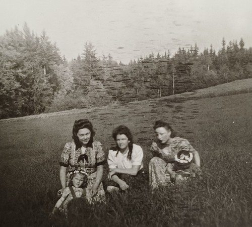 Drei frau sitzen 1950 - drei,