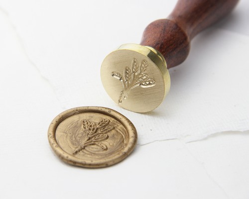 Siegelstempel pflanzenmotiv - siegelstempel,