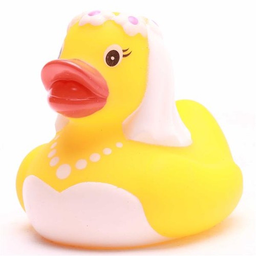 Badeente braut quietscheente - braut,