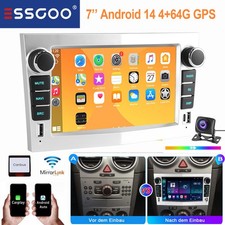 DAB 4+64G Autoradio Android 14 Für Opel Corsa C D Astra H Zafira B NAVI Carplay