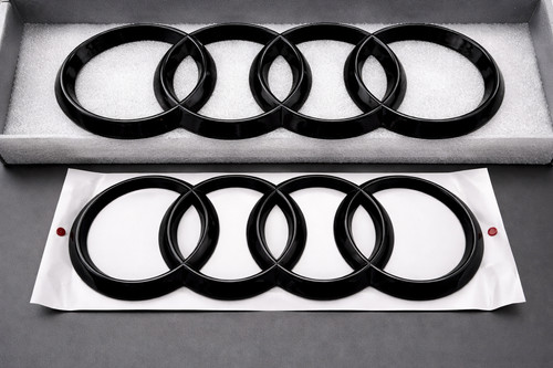 Audi ringe emblem schwarz - audi,