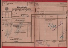 Eil-Frachtbrief 1927, Karl