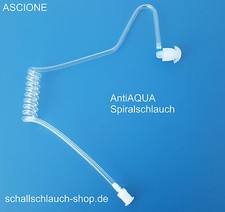 AntiAQUA Ersatz Spiral Schallschlauch mit Ohrstöpsel Security Headsets 