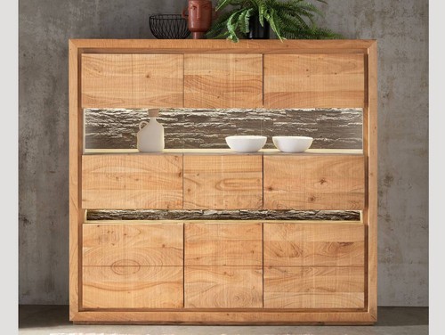 Highboard schrank vitrine - highboard,