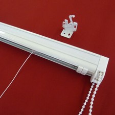 Raffrollotechnik in Kassette Raffrollo Faltrollo nur Technik ohne Stoff - weiß