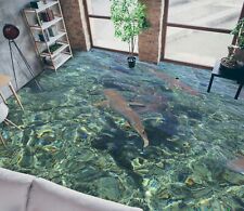 3D See Fisch H3825 Fußboden Wandbild Fototapete Tapete Familie Coco 2024