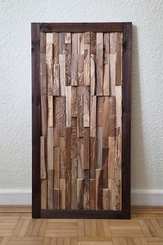 Modernes holzbild - modernes, 3d