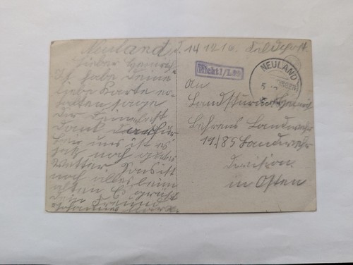 Feldpost karte erster - feldpost,