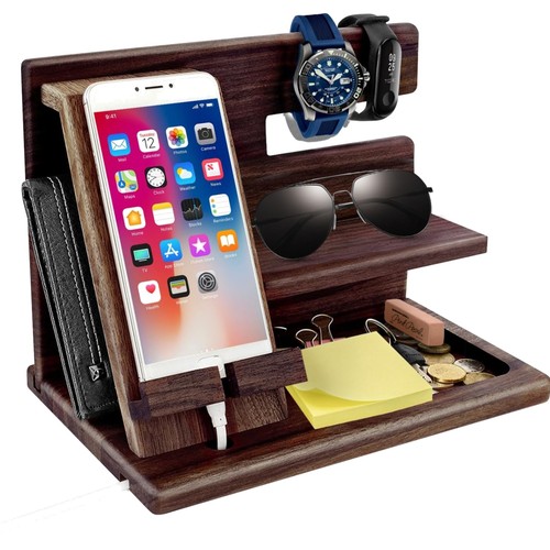 Holz nachttisch organizer - nachttisch,