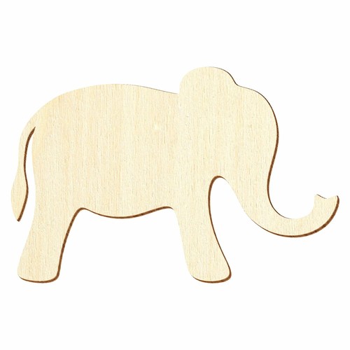 Einfacher holz elefant - -, deko