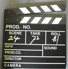 Schild Klappe - Kino Film Heimkino Deko