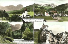 AK Bad Feilnbach - Kirche, Fluss, Wendelstein-Gebirge - ca. 1963 gel.