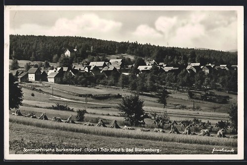 Ansichtskarte burkersdorf - ansichtskarte,