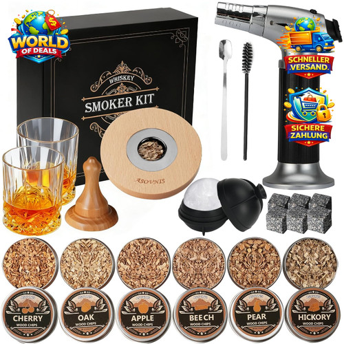 Whisky räucherset mit - whisky-räucherset,