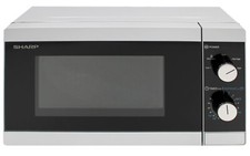 Sharp Mikrowelle 20L, 800W,  silber/schwarz Drehteller 25,5 cm YC-MS01E-S 