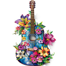 Wandtattoo Aufkleber Gitarren