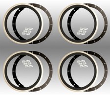 4x Weißwandringe schwarz