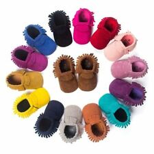 Krabbelschuhe Wildleder Neugeborenen Baby Mokassins Schuhe weichbesohlten Shoes