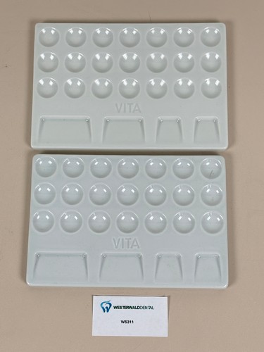 Vita keramik anmischplatten - 2x, keramik-anmischplatten