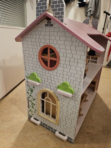 Holz puppenhaus stöckig - puppenhaus, 2-stöckig