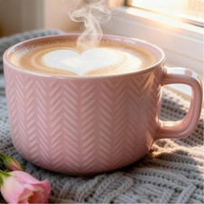 Suppentasse Keramik 700ml rosa