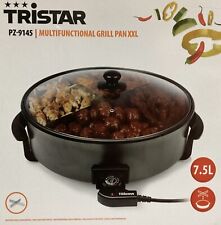 XL Grillpfanne 40cm mit 4fach Trennwand elektrische Partypfanne Thermostat 1500W