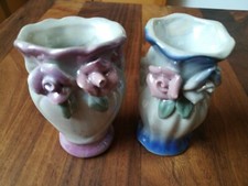 2 Kleine Porzellan Vasen 7 cm