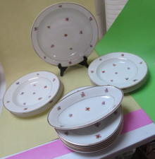 Speiseservice , LIMOGES, Lucien Michelaud, NR. 32 B) fein, Art Deco, 14teilig