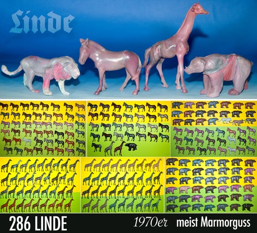 286 linde tierfiguren 1970er - linde,