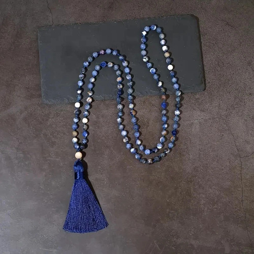Boho mala halskette 108 - boho,