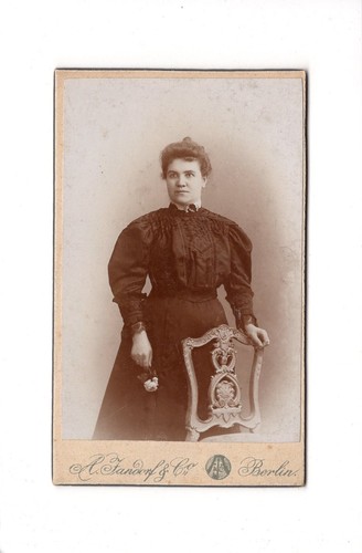 Cdv foto damenportrait feine - cdv,