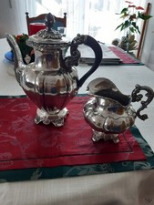 Antike Kaffeekanne Silber mit