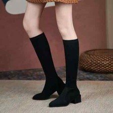 Damen Stiefel Knie Bequemer