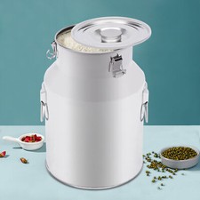 28 Liter Edelstahlfass Milchkanne Milchkrug Milch Transportkanne Milchbehälter