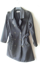 Jeans Mantel schwarz von JP