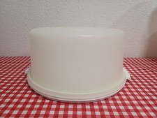 Tupperware  * Tortenbehälter groß * Konditor * Platte weiß *