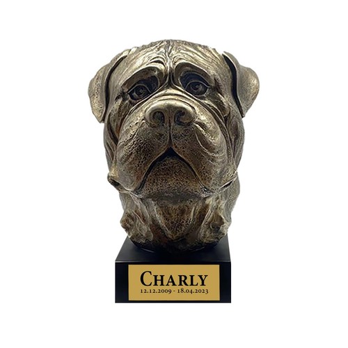 Hund statue mit gravur - hund,